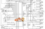 凯迪拉克中的凯迪拉克 deville 仪表板照明电路图