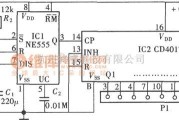 开关电路中的触摸式多通道电子开关(CD4017、CD4511、CD4518) 电路图