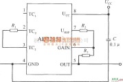 磁场、电场传感器中的由线性输出的集成磁场传感器AD22151构成的双极性模式下的温度补偿电路