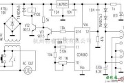 控制电路中的基于CD4060的定时关断的交流电源适配器电路