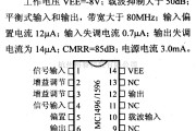 数字电路中的电路引脚及主要特性MC1496/MC1596 平衡式调制-解调器