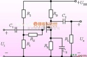 测量放大中的场效应管的分压式偏置放大电路图