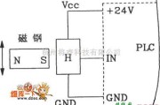 霍尔传感器中的数控机床的PLC电路图