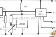 温度传感电路中的电压输出式集成温度传感器LM35电路图