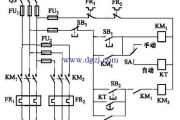 手动自动转换开关接线_电动机手动自动接线图