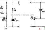 分立元件放大中的普通电位器接成响度控制电路图