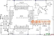 超声波传感器中的由智能化超声波测距集成电路4Y4构成单片液晶显示测距仪电路图