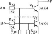 数字电路中的两输入端晶体管与非门电路