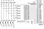 TMS320LF2407A键盘和液晶显示电路图