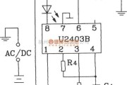 定时控制中的U2403B恒流充电计时器典型应用电路