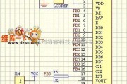 液晶显示及数显表电路中的液晶显示模块与控制器电路图