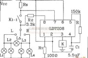 报警控制中的汽车转弯报警（LD7208专用集成）应用电路图