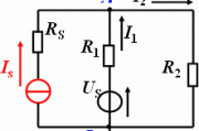 电路中含恒流源与电阻串联支路