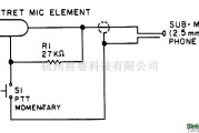 音频电路中的简单的收发器外接麦克风电路