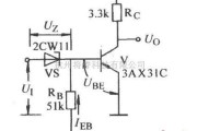 光敏二极管、三极管电路中的关于稳压二极管门限非门电路图