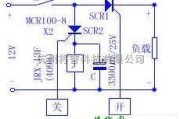 开关电路中的单向可控硅组成的简易触摸开关电路图