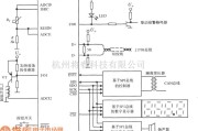 传感器单片系统应用方案中的由具有DSP功能的单片数据采集系统VERSA1构成的温度及气体浓度测控系统的电路图