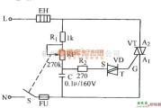 电源电路中的双向晶闸管无级调压电路