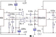 电子管功放中的用高保真功放IC TDA1521A制作的2×15W功放电路