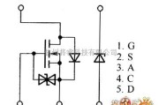 光敏二极管、三极管电路中的场效应晶体管US5U1、US5U2、US5U3内部电路图