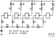 电源电路中的CMOS集成电路电平指示电路图