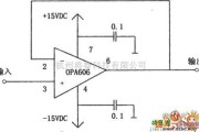 宽带放大器电路中的OPA606构成的12MHz宽带缓冲器电路图