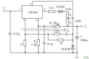 电源电路中的用CW200组成的自激开关式集成稳压电源