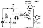 控制电路中的双向晶闸管调光器电路