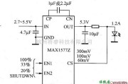 LED电路中的MAX1577V／MAX1577Z驱动白光LED电路图