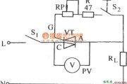 晶闸管控制中的双向晶闸管门极限流电阻调整电路图
