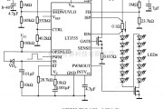 LED电路中的LT3755驱动LED应用电路图