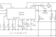 由LTC1628-SYNC构成的输出为5V、5A，3.3V、5A双路直流稳压电源电路