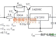 恒流源中的有外接扩流管保护的大电流集成稳压电源电路图