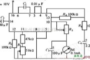 仪器仪表中的由CD4046构成的频率计电路图