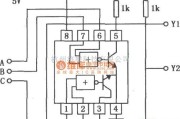 数字电路中的SN55454B／75454B双外围正或非驱动器电路图