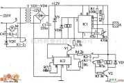 综合电路中的电风扇防触伤控制器电路图