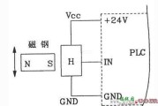 霍尔接近开关用于数控机床PLC电路图