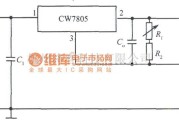 恒流源中的用三端固定输出集成稳压器组成的输出电流可调的恒流源电路图