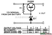 电源电路中的12V到9，7.5或6V转换器