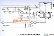 大众（上汽）中的桑塔纳2000中央电动门锁电子控制电路图