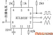 函数信号产生器中的单片精密函数发生器ICL8038应用电路二