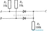 数字电路中的用二极管和电阻构成的OR电路C=A+B