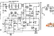 显示器电源中的GERAT WALL GW-200200H型彩色显示器的电源电路图