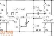 调频信号产生中的两只NE566V构成低频FM发生器电路图