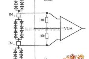 综合电路中的AD8362的输入保护电路图