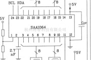 LED电路中的SAA1064串行I2C总线LED显示驱动集成电路动态驱动接口电路