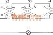 灯光控制中的五控电灯开关电路