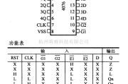 数字电路中的4000系列数字电路,4076四D型寄存器(三态)