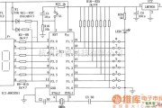 专用测量/显示电路中的由89C2051单片机组成的数显八路断线检测仪电路图