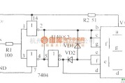 LED电路中的TTL六非门7404组成的电平测试电路